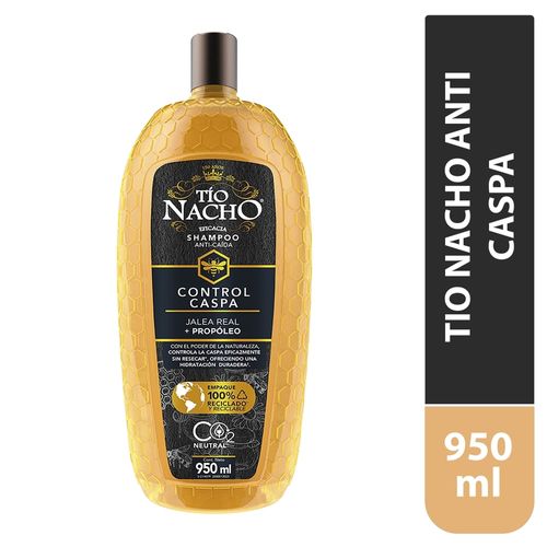 Shampoo Tío Nacho Control Caspa Jalea Real+ Propóleo- 950 ml