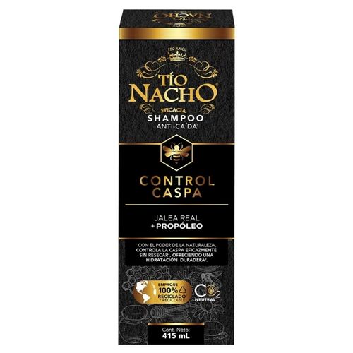 Shampoo Tío Nacho Control Caspa Jalea Real+ Propóleo- 415 ml