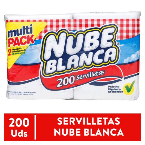 Servilleta Nube Blanca multipack - 200 Uds