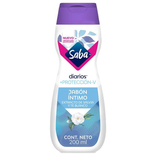 Jabón Íntimo Saba, Salvia y Té Blanco -200 ml
