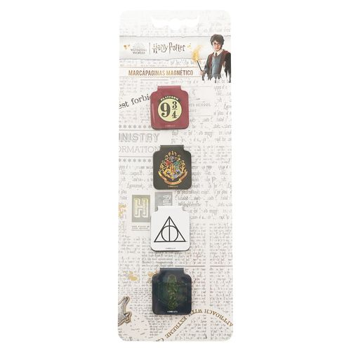 Marcapáginas Harry Potter, magnéticos -4 uds