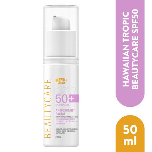 Protector solar facial Hawaiian Tropic beauty care FPS 50 - 50 ml