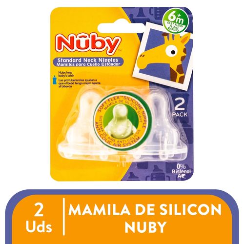 Mamila Nuby De Silicon Flujo Rapido