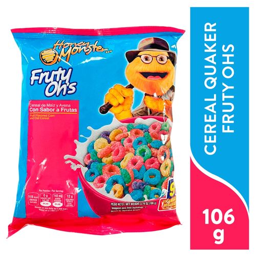 Cereal Quaker Fruty Ohs 106.02 Gr
