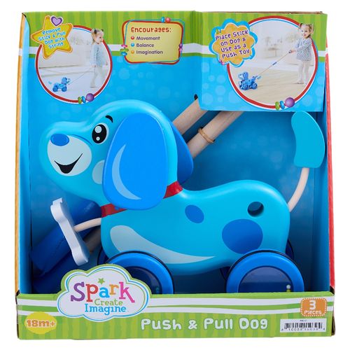 Perrito de madera Spark Create Imagine para jalar
