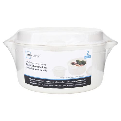 Juego De 2 Fiambreras Redondas