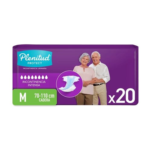 Pañales para Adultos Plenitud Protect M - 20 Unidades