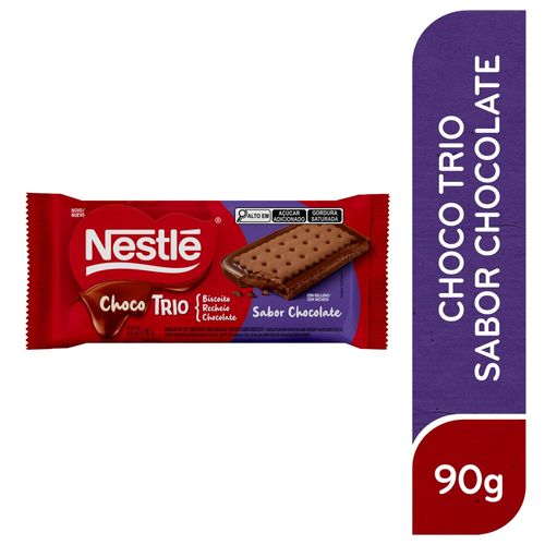 Chocolate Choco Trio Nestlé Sabor Chocolate - 90 g