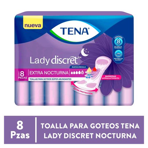 Toalla Lady discret nocturna - 8 Uds