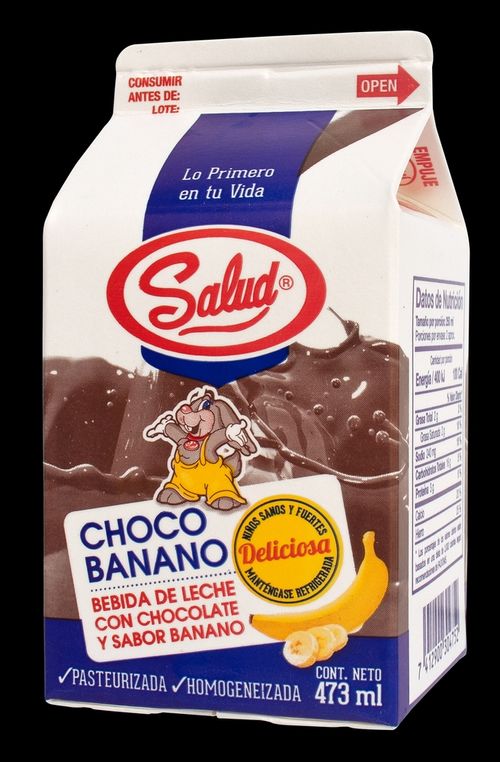 Bebida Leche Choco Banano Salud 473 Ml