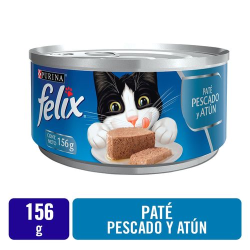 Comida húmeda para Gatos Felix Pate pescado - 156 g