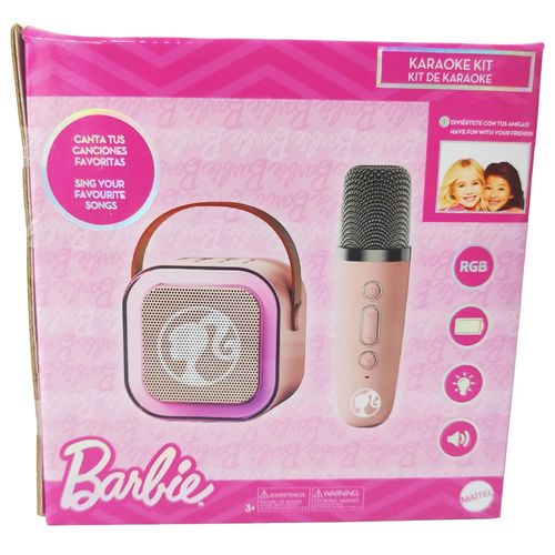 Parlante Barbie Con Micrófono