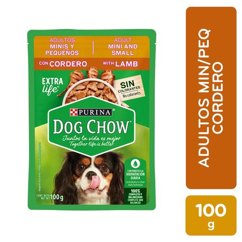 Comida húmeda para perro Purina Dog Chow Minis y Pequeños cordero 100 g