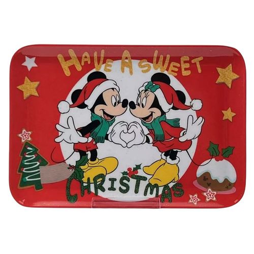 Charola Disney navideño - 8 pulgadas