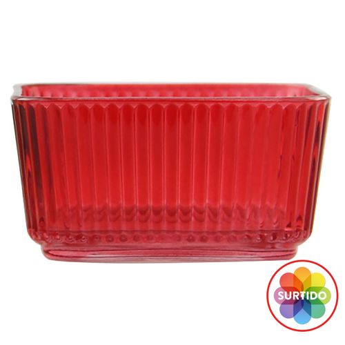 Bowl Vidrio Holiday Time Rojo o Verde