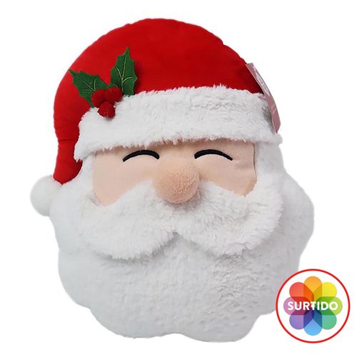 Cojín Holiday Time Santa Claus Ó Snowman - 34 cm