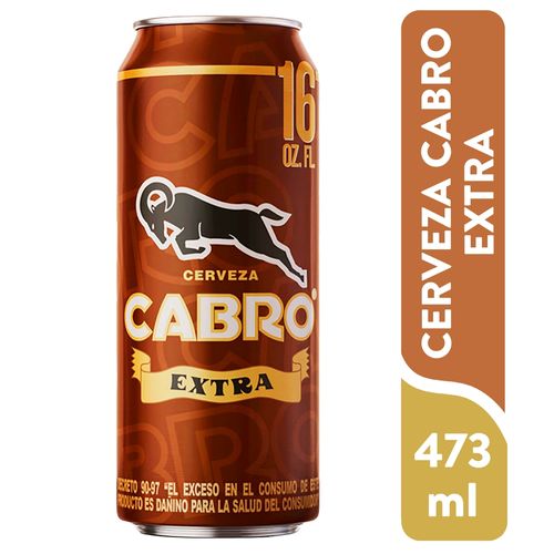Cerveza Cabro Extra Lata - 16 oz