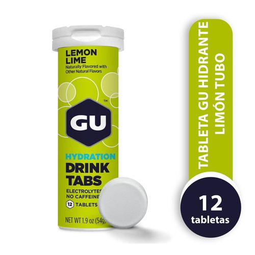 Tableta Hidratacion Gu Lima Limon 54gr