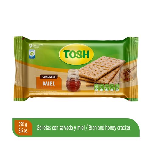 Galletas Marca Miel Integral  Tosh - 270g