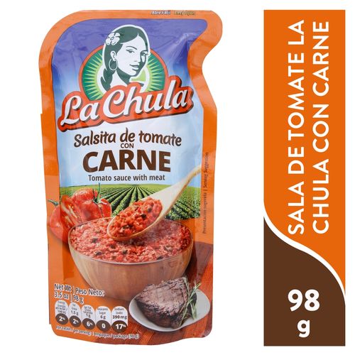 Salsa La Chula Tomate Con Carne - 98 g