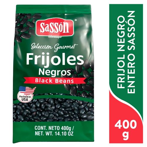 Frijol Negro Entero Sasson 400g 12u