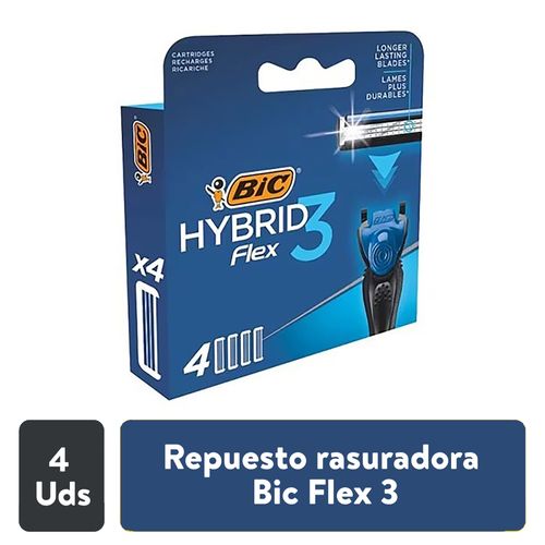 Repuesto Rasuradora Bic Flex 3 4 Unidad