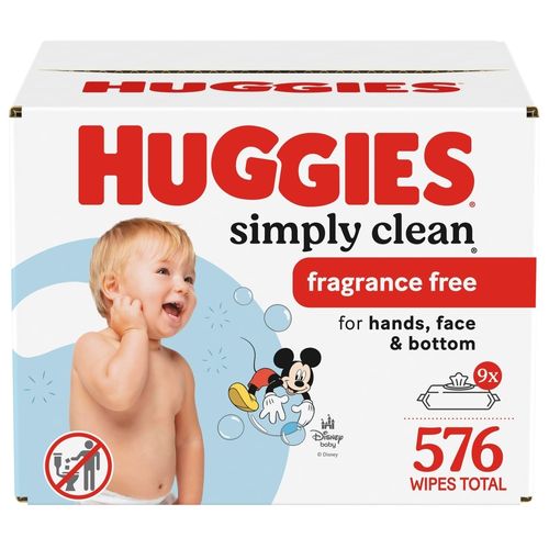 Toallas Húmedas Huggies Simply Clean - 576 Unidades