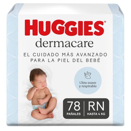 Pañales Huggies Dermacare Etapa 0/RN - 78 Unidades