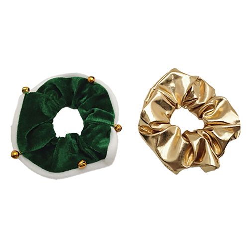 Elásticos Holiday Time para cabello navideño - 2 Pzas