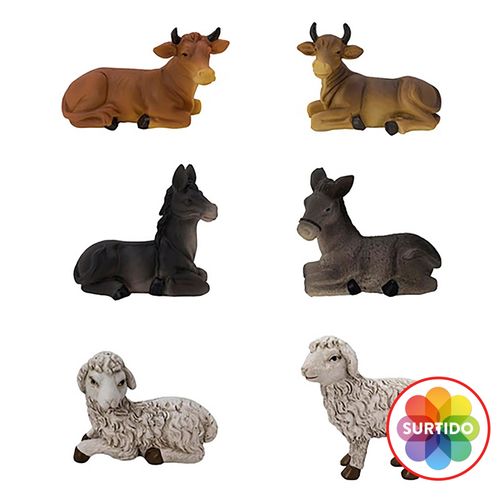 Adorno Holiday Time nacimiento animalitos surtidos