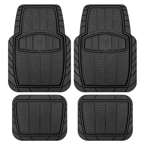 Set Alfombras Ad Para Carro Negro 4 Ea