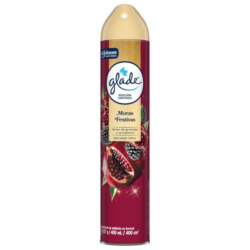 Aromatizante Glade Aerosol Edición Limitada Moras Festivas - 400ml