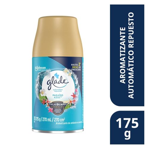 Aromatizante Glade Automático Paraiso Azul 1 Repuesto - 175 g