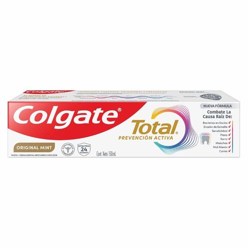 Pasta Dental Colgate Total Original Mint Prevención Activa - 150 ml