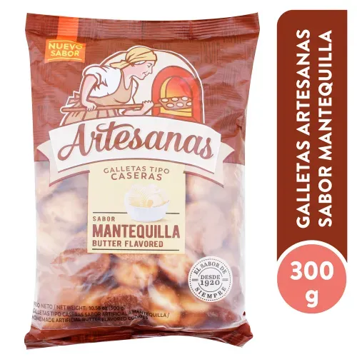 Galleta Artesanas Mantequilla 300gr