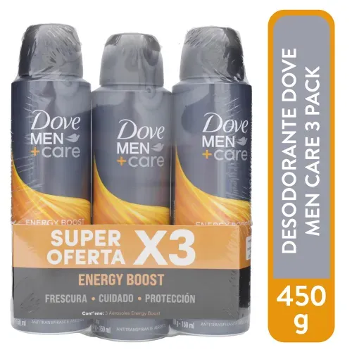 Deo Dove Men Energy 3pk 450ml
