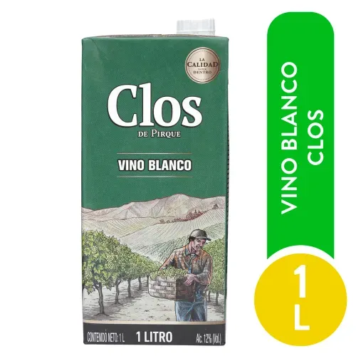 Vino Tetra Clos De Pirque Blanco 1000 ml
