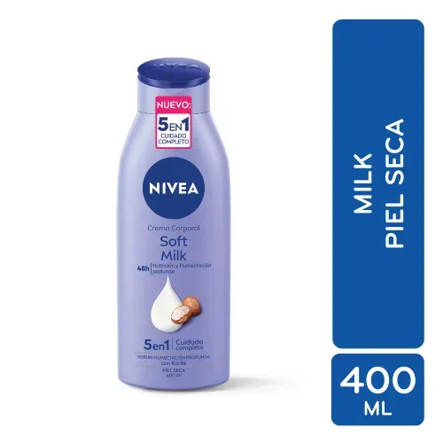 Crema Corporal Nivea humectante Soft Milk -400 ml