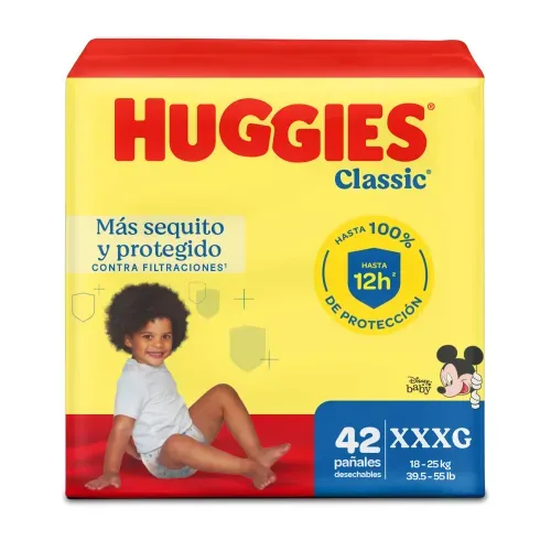 Pañales Huggies Classic Etapa 6/XXXG - 42 Unidades