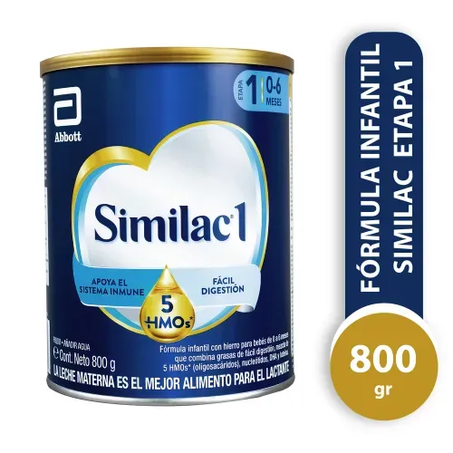 Fórmula Similac 1 Hmo 5 Apoya El Sistema Inmune - 800 g