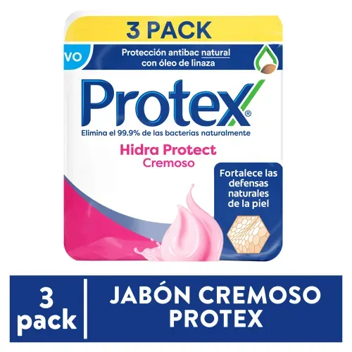 Jabón en Barra Protex hidra protect cremoso 3 pack - 300 g