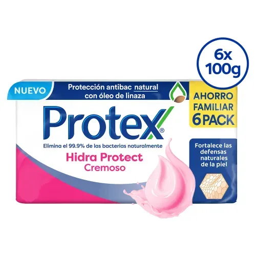Jabón Protex hidra protect cremoso 6 pack - 600 g