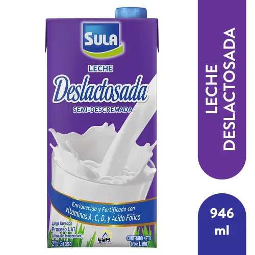 Leche Sula Uht Deslactosada - 946 ml