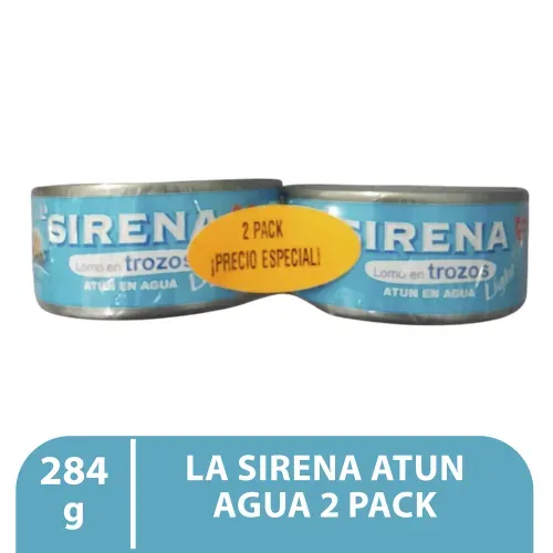 2pack La Sirena Atun Agua 284g