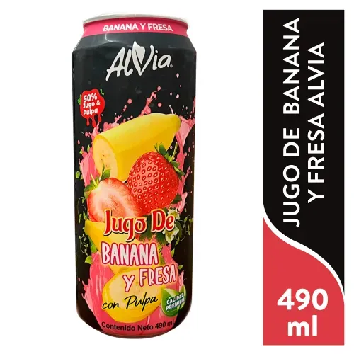 Alvia Banana Fresa 490ml