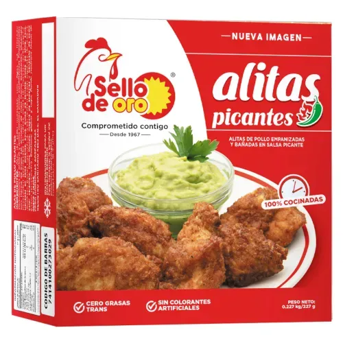 Alitas Sello De Oro Picantes 6 Unidades - 227 g