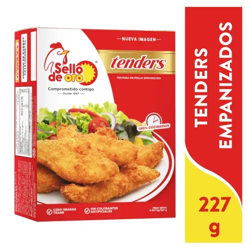 Tenders De Pollo Empanizados, Sello De Oro - 227 g
