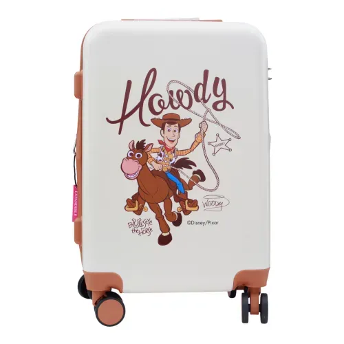 Maleta Disney Pixar estilo carry on con diseño de Woody de Toy Story