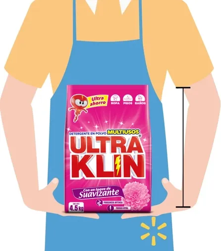 Detergente En Polvo Ultraklin Fuerza Vital - 4500g