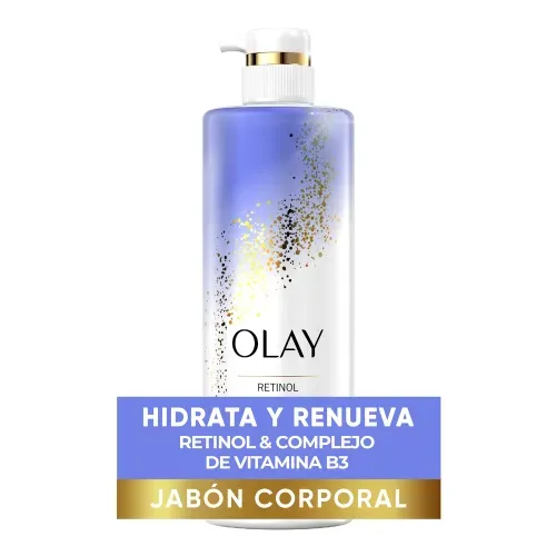 Jabón líquido Olay Cleansing & Renewing Nighttime con vitamina B3 y retinol - 591 ml